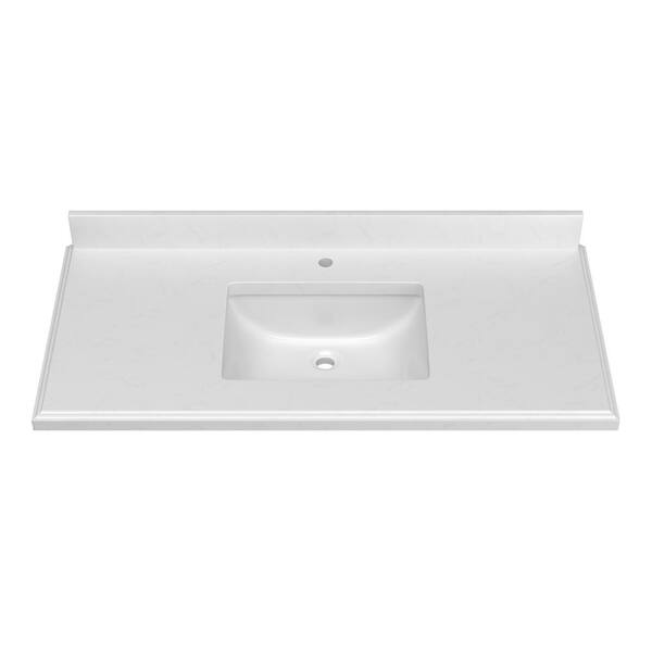 Xspracer Victoria 49 In. W X 22 In. D Quartz Rectangular Sink Vanity 