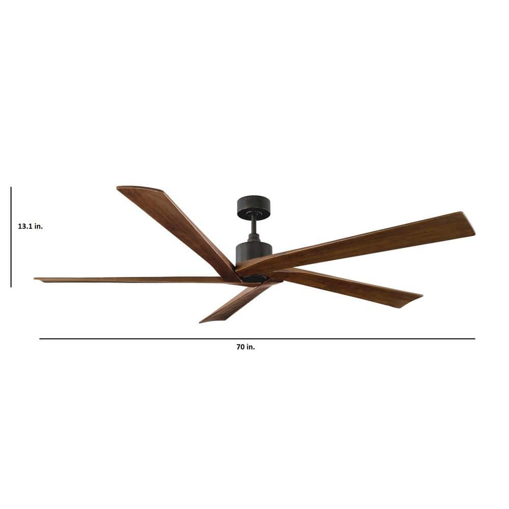 Aged Pewter 56" Aspen Energy-Efficient Ceiling Fan with Remote