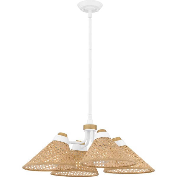 Quoizel Graft 4-Light Matte White Pendant Light