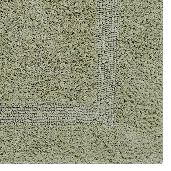 Lux 100% Cotton Tufted Reversible 3 Piece Bath Rug Set Eider & Ivory Color: Sage