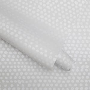 Moire Dots Pearl Grey Peel and Stick Wallpaper (Covers 28 sq. ft.)