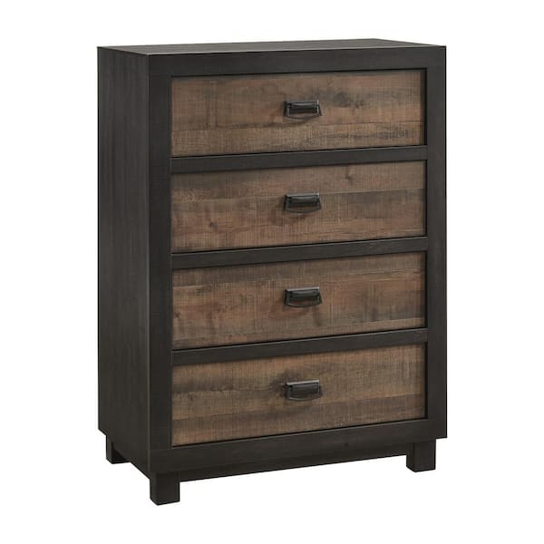 Harrison 4-Drawer Walnut Chest of Drawers