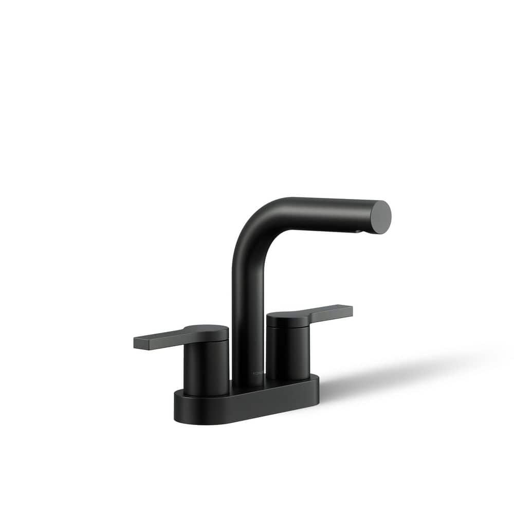 KOHLER Elate Centerset Double Handle Bathroom Sink Faucet with 1.0