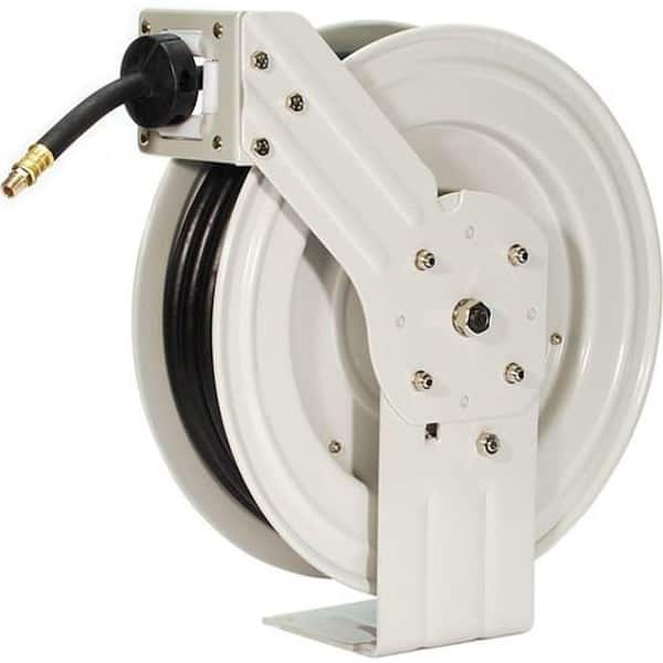 Reviews for Primefit 50 ft. Industrial Grade Retractable Air Hose Reel with  Rubber Air Hose