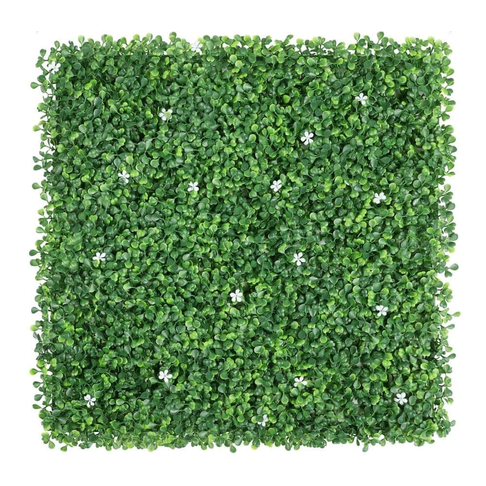 Yaheetech 20 in. x 20 in. Artificial Boxwood Hedge Panel Plastic ...