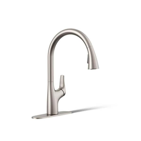 Trove Single-Handle Pull Down Sprayer Kitchen Faucet in Vibrant Stainless