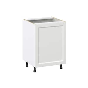 Alton Painted White Recessed Assembled Sink Base Kitchen Cabinet w/ Full Height Door (24 in. W x 34.5 in. H x 24 in. D)