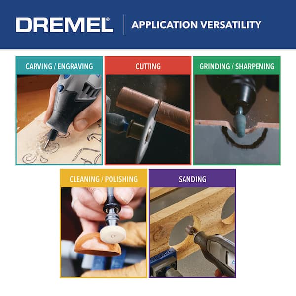 Dremel 160-Piece Aluminum Oxide Set Multipurpose Accessory Kit 715-01