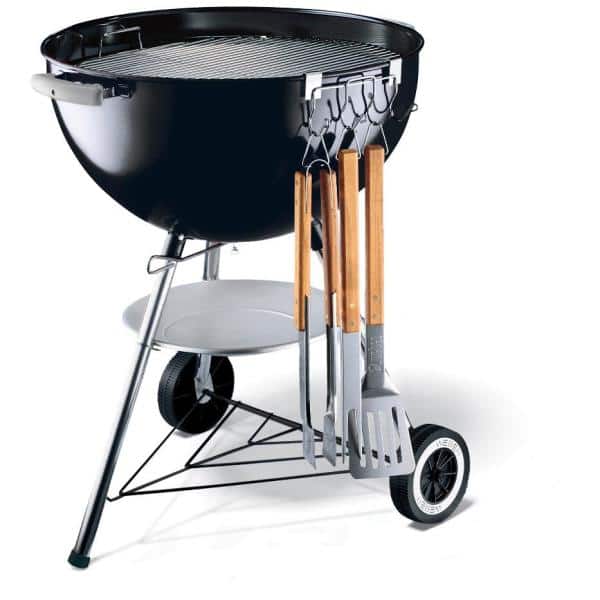 Stainless Steel Grill Tool Holder with Four Hooks