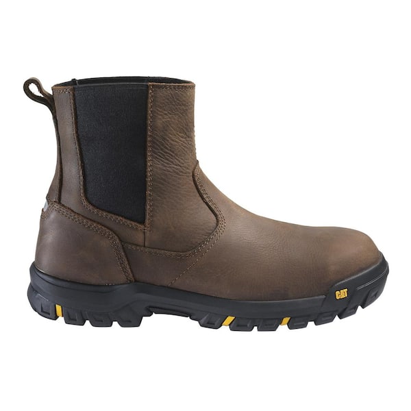 CAT Footwear Men's Wheelbase Hiker Work Boots - Steel Toe - Clay Size 10.5(M)