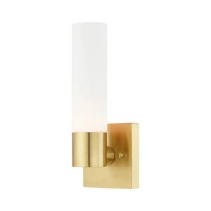 Aero 1 Light Satin Brass ADA Wall Sconce