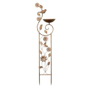 46.25 in. Graceful Bird Bowl Metal Stake