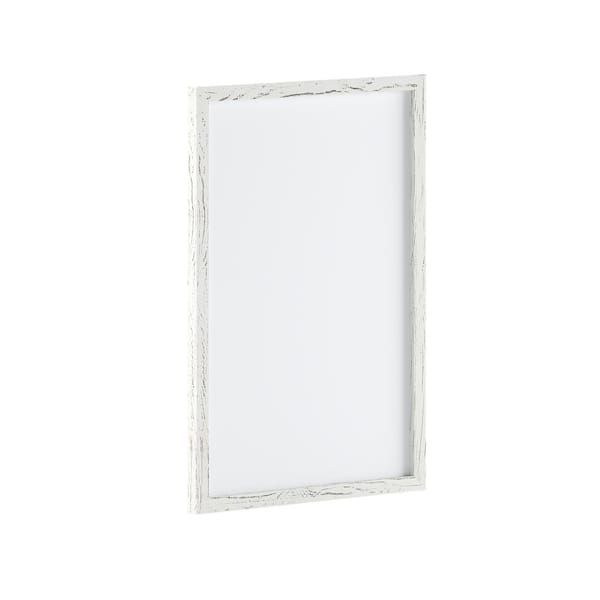 Carnegy Avenue White Washed 20 in. W x 30 in. H Magnetic Marker Board ...