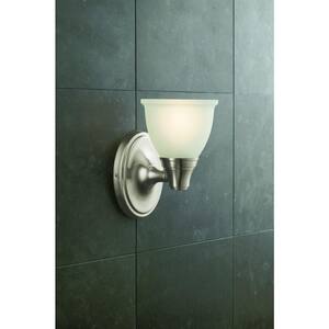 Forte Collection 1-Light Brushed Nickel Wall Sconce