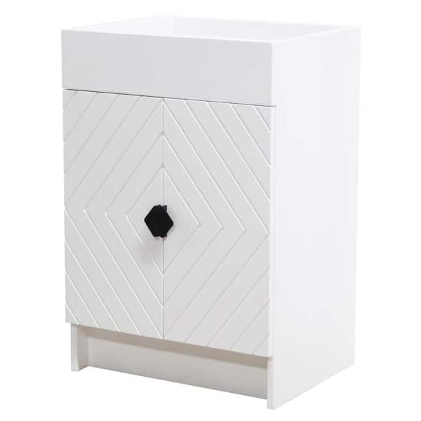 Bellaterra Home 23 in. W x 18 in. D x 34.5 in. H Bath Vanity Cabinet without Top in White