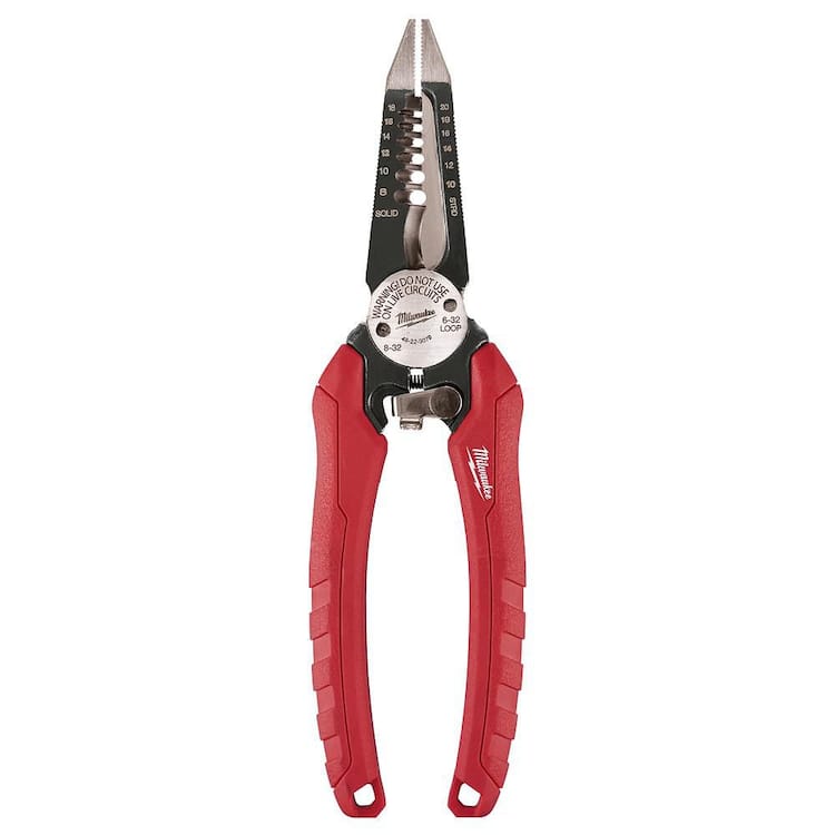 Milwaukee 7.75 in. Combination Electricians 6-in-1 Wire Stripper/Cutter Pliers