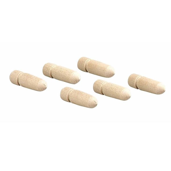 Unbranded 1-1/4 in. x 3/8 in. Wooden Pegs (12-Pack)