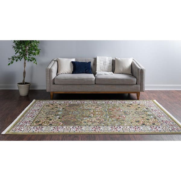 Unique Loom Light Green 5' 0 X 8' 0 Austin Rectangular Area Rug, 3131529