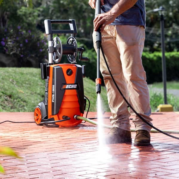Have a question about ECHO 1800 PSI 1.3 GPM Cold Water Corded Electric  Pressure Washer with 20 Foot Hose on Integrated Hose Reel and 2 Nozzle  Wands? - Pg 1 - The Home Depot