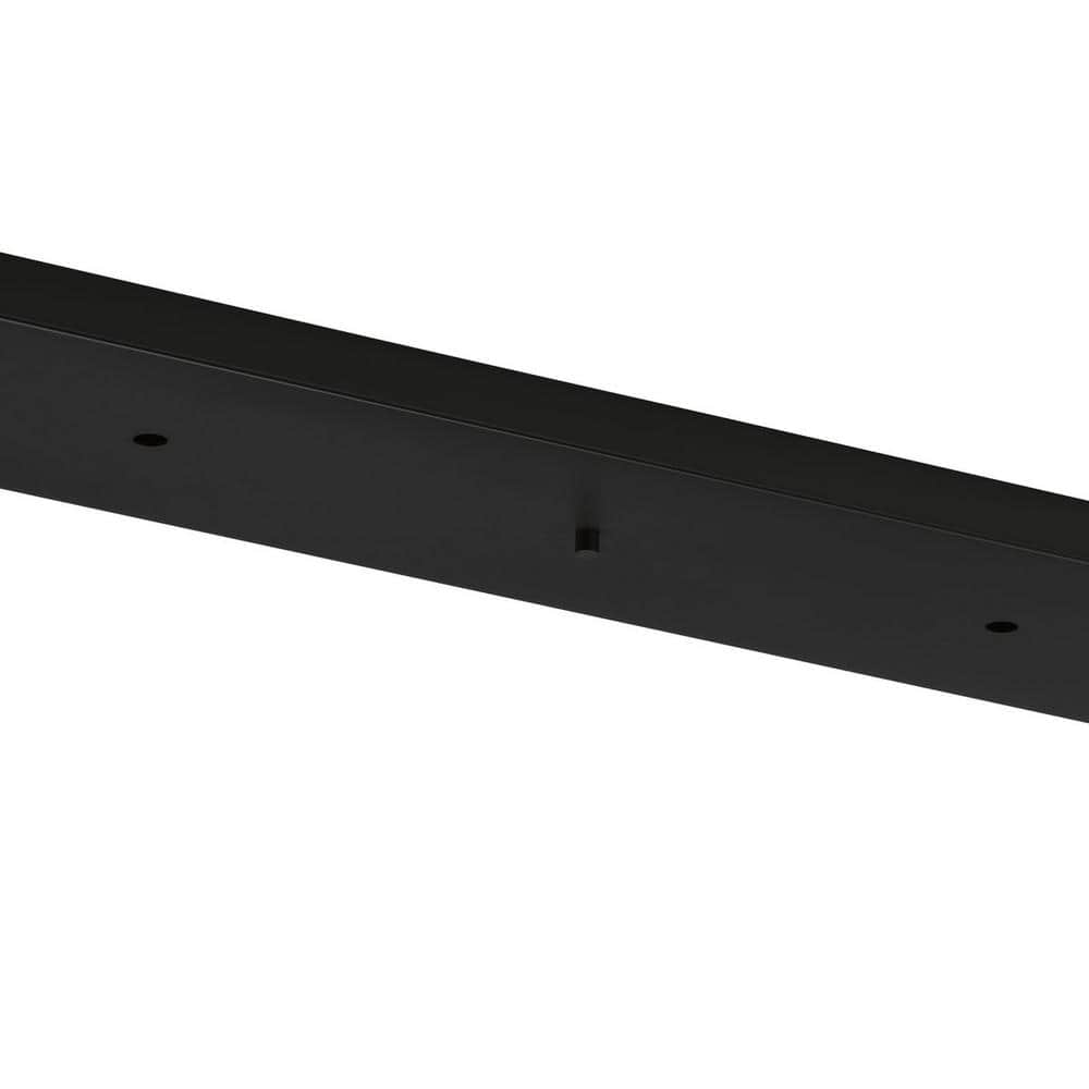 Matte Black 60" Rectangular Pendant Canopy Kit