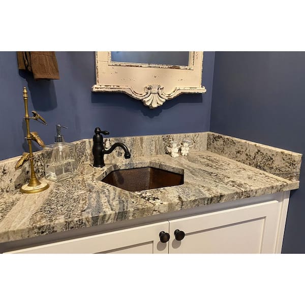 Premier Copper Products Under-Counter Hexagon Hammered