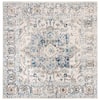 SAFAVIEH Madison Gray/Ivory 11 ft. x 11 ft. Geometric Border Floral ...