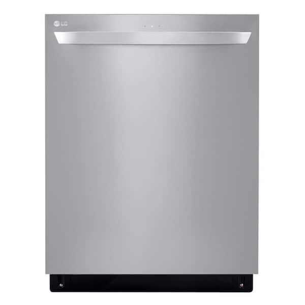 LG 24 in. Top Control Built-In Tall Tub Smart Dishwasher in Stainless Steel with QuadWash, SmartThinQ 3rd Rack, 46 dBA