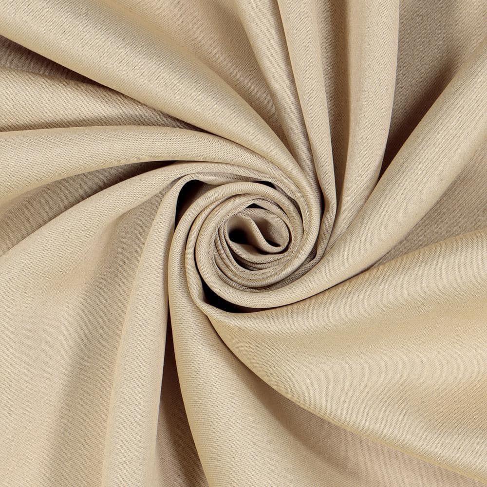 Taupe Polyester Room-Darkening Curtain Panel 54" x 84"