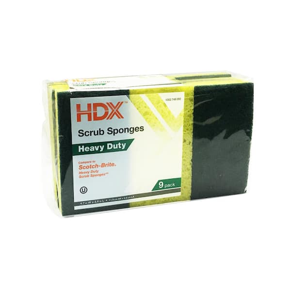 HDX Heavy-Duty Scrub Sponge (9-Sponges)