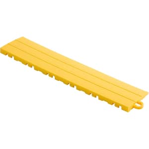 2.75 in. x 12 in. Citrus Yellow Pegged Polypropylene Ramp Edging for Diamondtrax Home Modular Flooring (10-Pack)