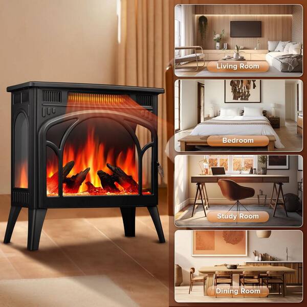 R.W.FLAME 23.46 in. Freestanding Electric Fireplace Stove Heater