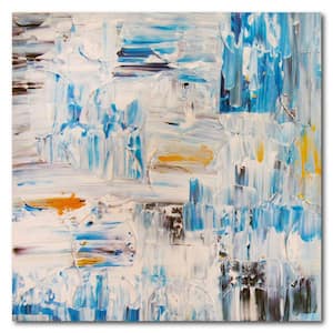 Beginnings Gallery-Wrapped Canvas Abstract Wall Art 24 in. x 24 in.
