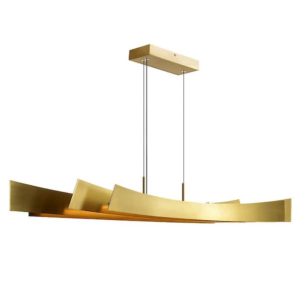 Candora 1-Light Integrated LED Brass Chandelier
