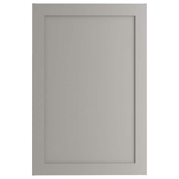Hampton Bay Edson Shaker Assembled 24x36x12.5 in. Wall Cabinet in Gray