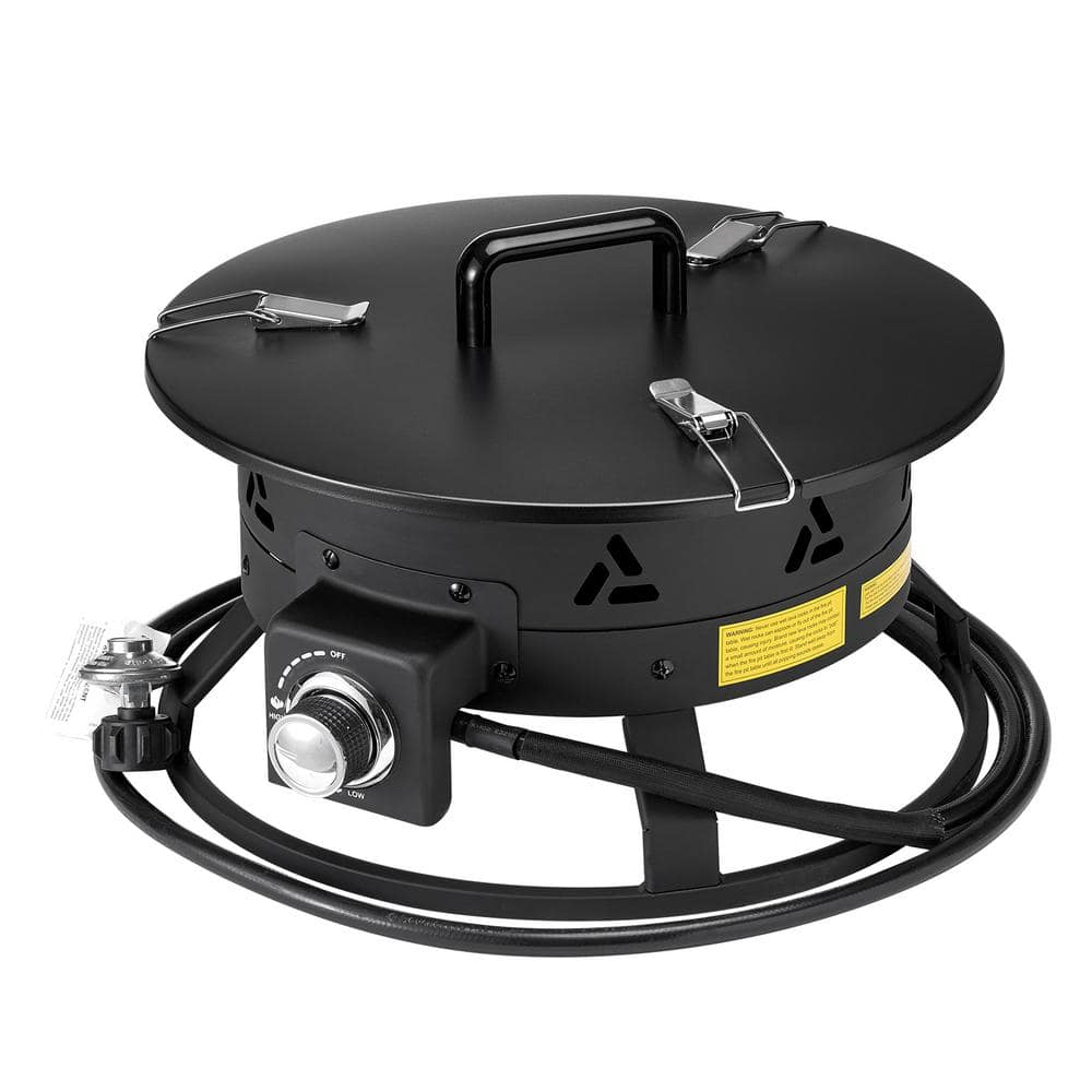 VEVOR Propane Fire Pit, 19 in. Dia Outdoor Portable Gas Fire VEVOR Propane Fire Pit, 19 in. Dia Outdoor Portable Gas Fire