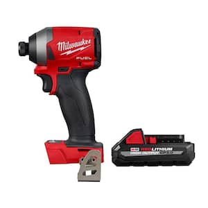 M18 FUEL 18-Volt Lithium-Ion Brushless Cordless 1/4 in. Hex Impact Driver with High Output CP 3.0 Ah Battery