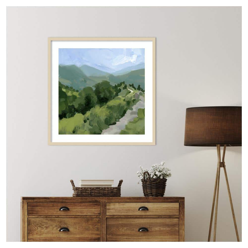 Victoria Barnes Tree Lined Path I Framed Scenic Print