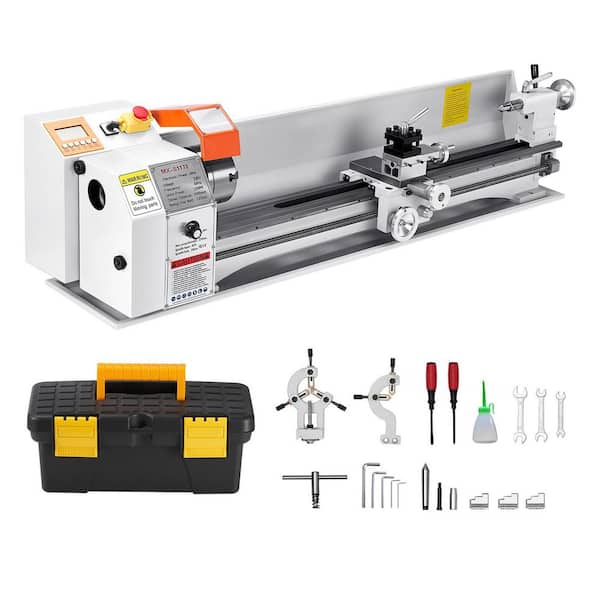 Metal Lathe Machine 8.7 x 39 in. Precision Bench Power Metal Lathe Automatic Feed 0-2500 RPM 1250W Brushless Motor