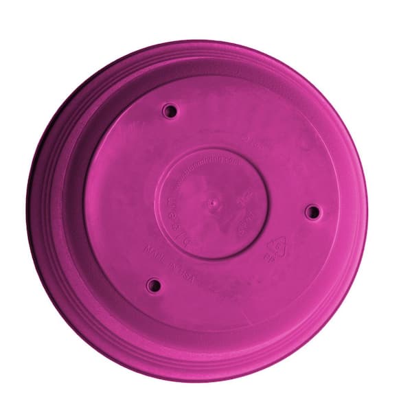 Bloem Saturn 14.5 in. L x 14.5 in. W x 12.75 in. H 20 qt. Fuchsia