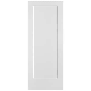 32 in. x 80 in. 1-Panel Lincoln Park Single Bore Hollow Core Primed Molded Composite Interior Door Slab