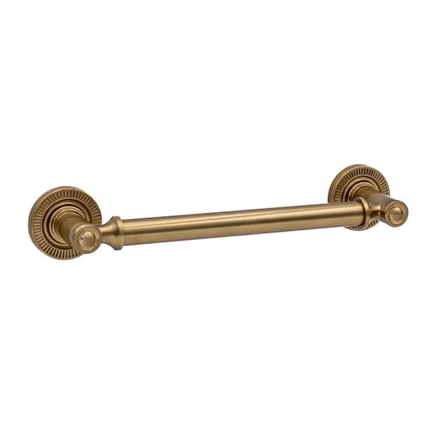 10-Pack Minted 5 in. (127 mm) Center-to-Center Traditional Satin Brass Bar Drawer Pull