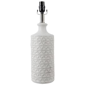 Mix and Match 19 in. White Ceramic Table Lamp Base