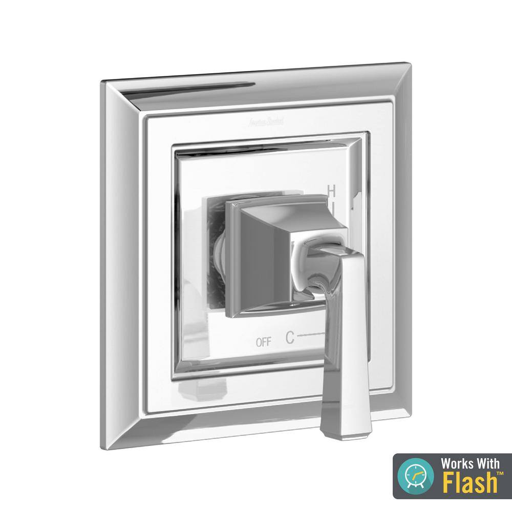 Polished Chrome Square Valve Trim Kit with Cartridge
