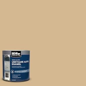 1 qt. #320F-4 Desert Camel Semi-Gloss Enamel Urethane Alkyd Interior/Exterior Paint