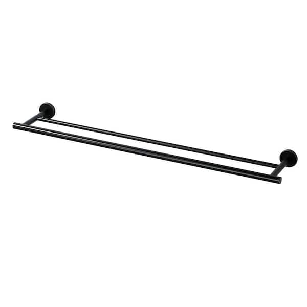 32 in. Stainless Steel Double Towel Bars for Bathroom, Wall Mount Towel Holder in Oil Rubbed Bronze