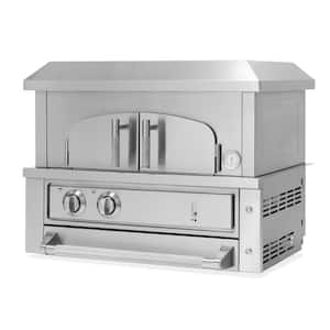 Kitchen Platinum 33 in. Outdoor Pizza Oven Built-In Natural Gas