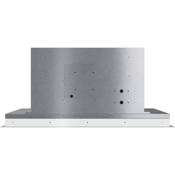 Lux Glo 36 in. Island Range Hood with LED Lights in White