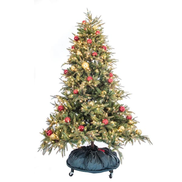 TreeKeeper Large Girth Upright Christmas Tree Storage Bag for Trees Up to 9  ft. Tall and 70 in. Wide (includes Rolling Tree Stand) TK-10264-RS - The  Home Depot