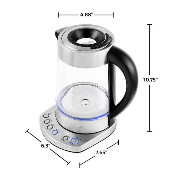 Ovente Stainless Steel Electric Kettle with Touch Screen Control