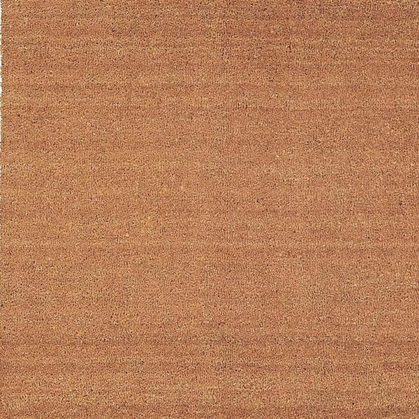Brown 29 in. x 17 in. Coir Non-Slip Indoor / Outdoor Door Mat